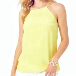 LILLY PULITZER  Rae Silk Top/Camisole - Lilly's Lemon Yellow NWT